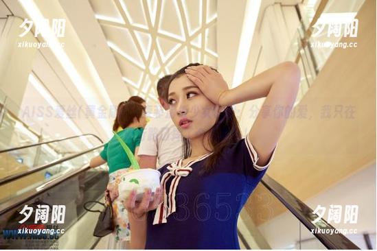 AISS爱丝(黄金版) - 索菲滑板少女套图：分享你的爱，我只在滑行路口摔了个大跟头！