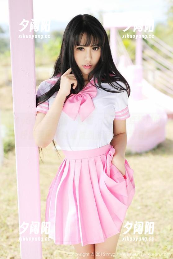 MyGirl美媛馆 - 哎呀，Cris_卓娅祺的校服美图，啥时候我能有这种青春？